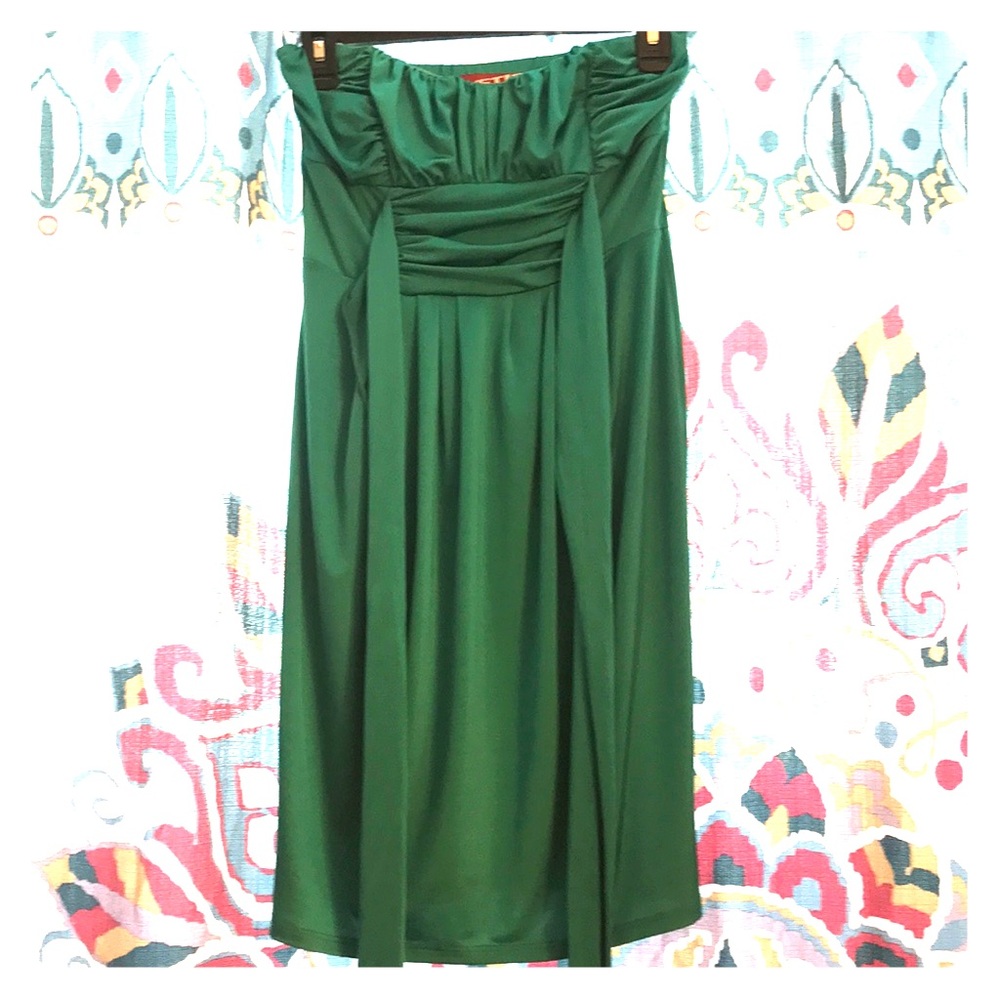 Summer dress- emerald green/ jade
